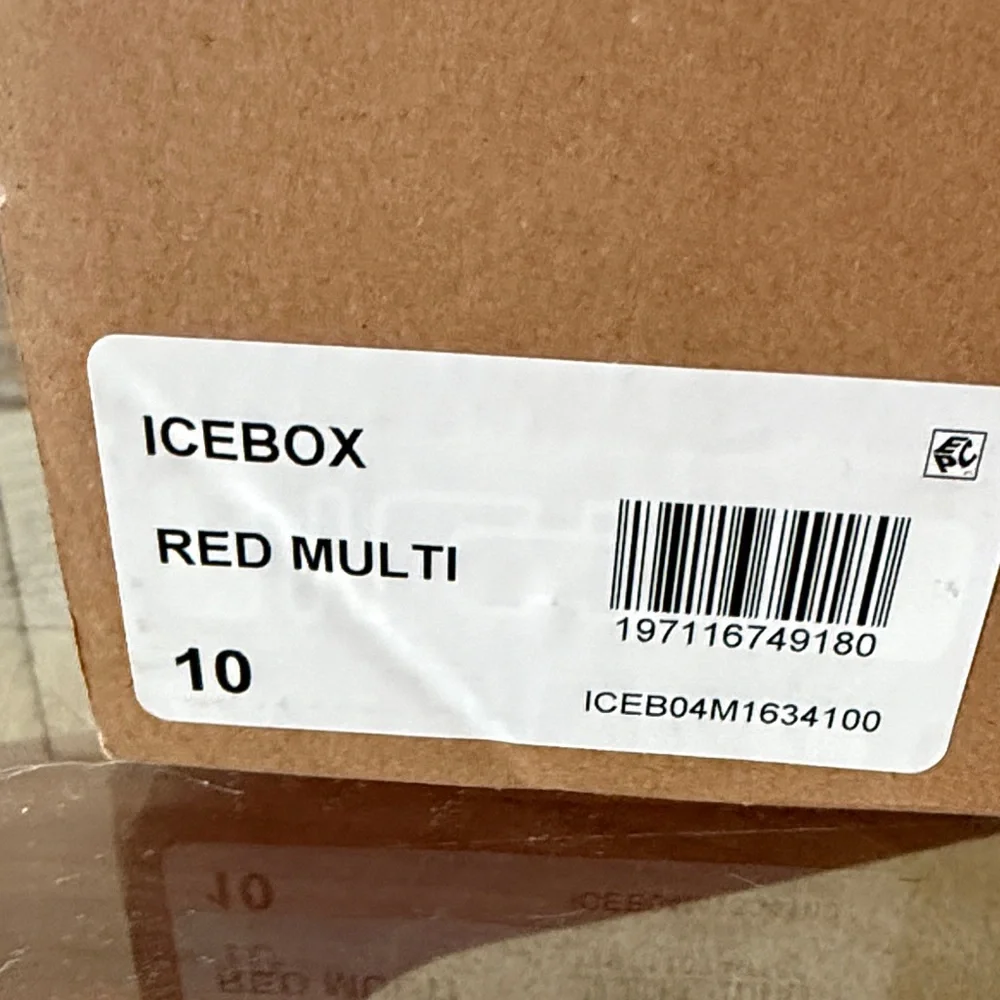 Elegant Red mens Steve Madden Icebox Sneakers size 10 m new w box - Picture 9 of 9